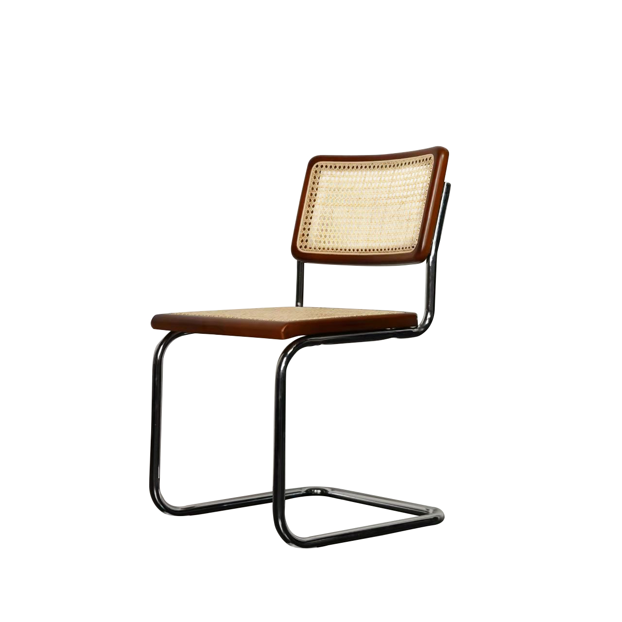 Casa Mid-Century Industrial Chair walnut colour frame – Helena House